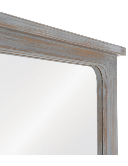 Grand miroir rectangulaire en paulownia gris 80x7x170 cm Manor Ixia - 5
