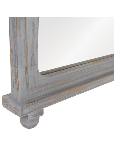 Grand miroir rectangulaire en paulownia gris 80x7x170 cm Manor Ixia - 6