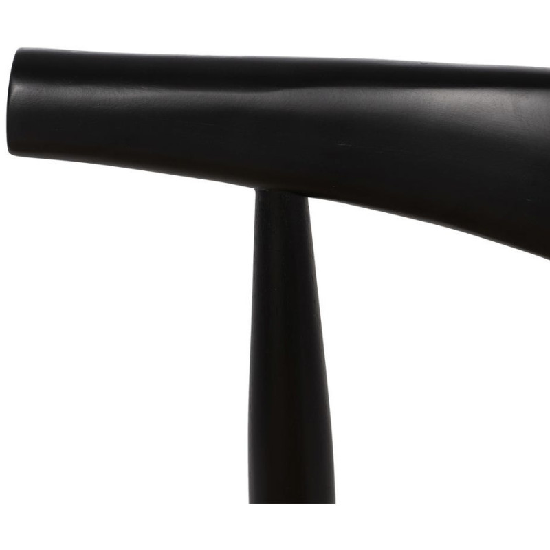 SILLA NEGRO MADERA / FIBRA SALÓN 53,50 X 47 X 77 CM 