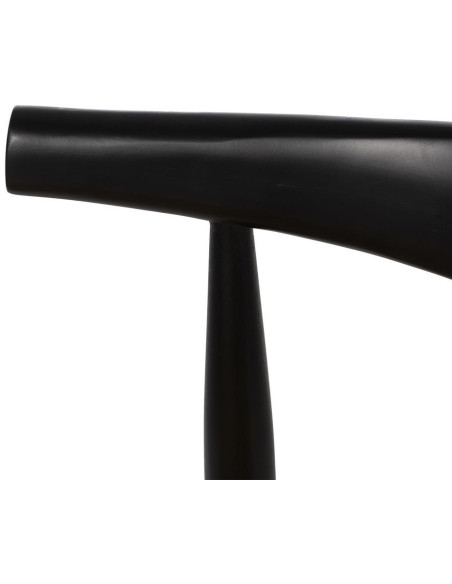 SILLA NEGRO MADERA / FIBRA SALÓN 53,50 X 47 X 77 CM 