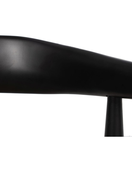 SILLA NEGRO MADERA / FIBRA SALÓN 53,50 X 47 X 77 CM 