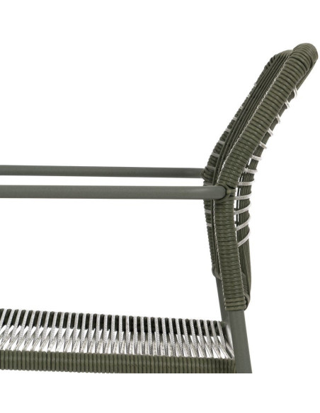 SILLA APILABLE VERDE ACERO EXTERIOR 53 X 63 X 78 CM 