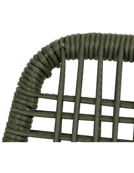 SILLA APILABLE VERDE ACERO EXTERIOR 53 X 63 X 78 CM 