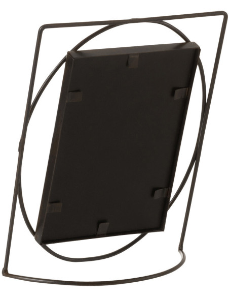 Cadre photo Rectangulaire Designo en Métal Noir pour photo 10x15 - 3