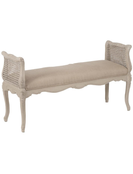 BANQUETA BEIGE DM-MADERA SALÓN 137 X 45 X 74 CM 