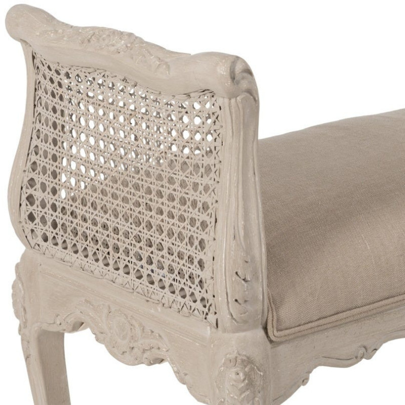BANQUETA BEIGE DM-MADERA SALÓN 137 X 45 X 74 CM 