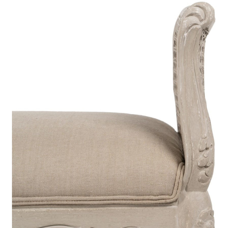 BANQUETA BEIGE DM-MADERA SALÓN 137 X 45 X 74 CM 