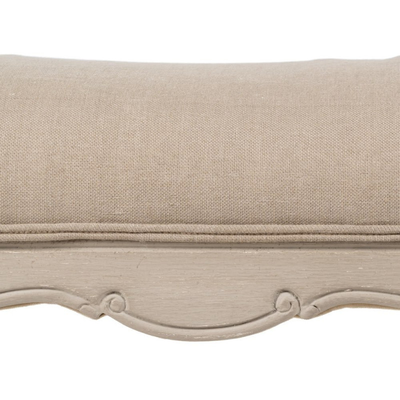 BANQUETA BEIGE DM-MADERA SALÓN 137 X 45 X 74 CM 