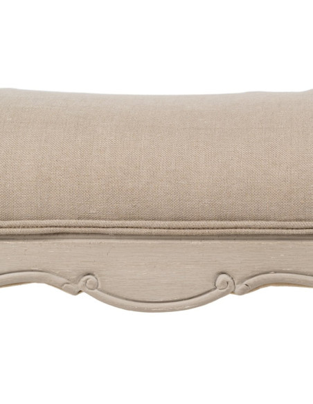 BANQUETA BEIGE DM-MADERA SALÓN 137 X 45 X 74 CM 