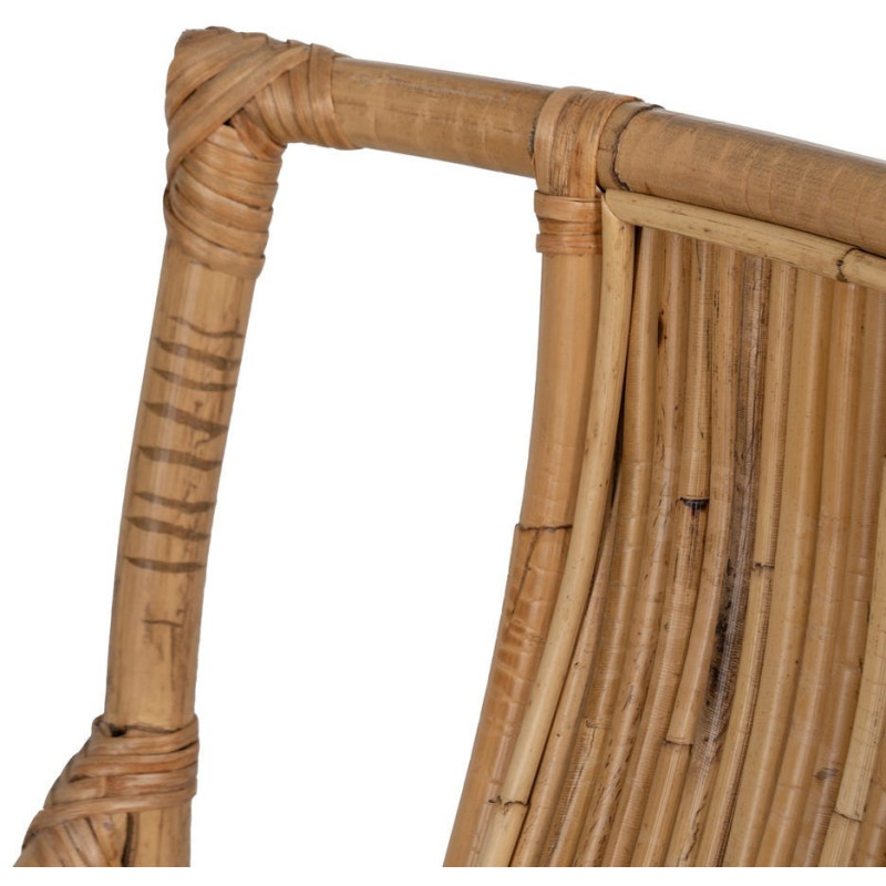 SILLÓN NATURAL RATÁN DECORACIÓN 54 X 65 X 96 CM 