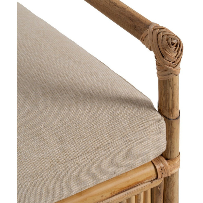 SILLÓN NATURAL RATÁN DECORACIÓN 54 X 65 X 96 CM 
