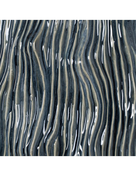 Vase design irrégulier Organique H 49 cm Céramique Bleu Ondéssa 