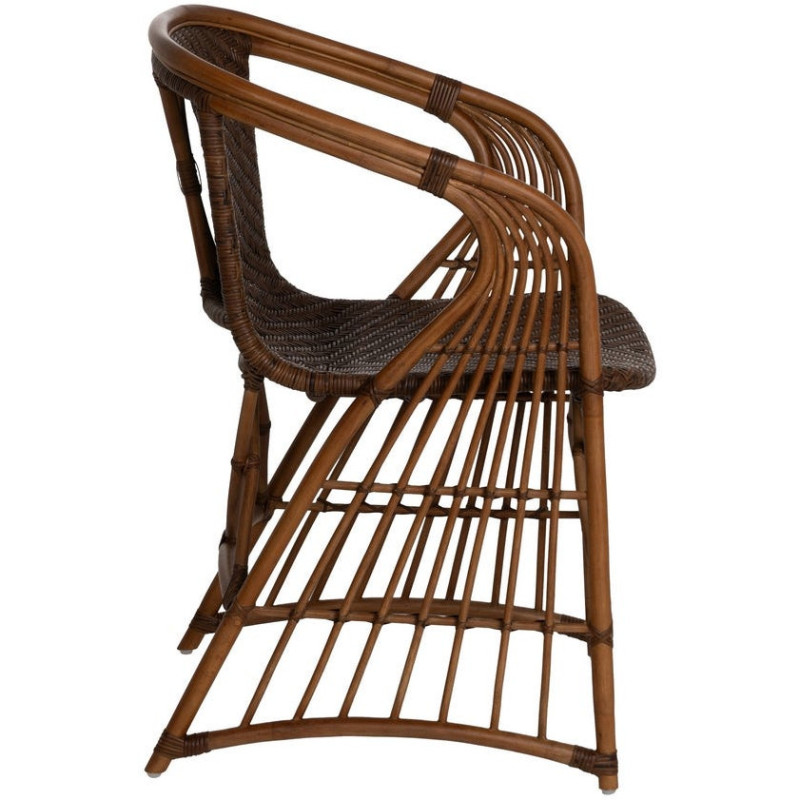 SILLÓN NATURAL RATÁN DECORACIÓN 57 X 59 X 84 CM 