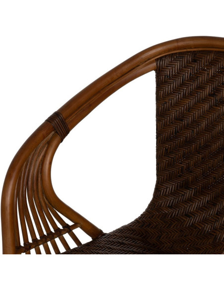SILLÓN NATURAL RATÁN DECORACIÓN 57 X 59 X 84 CM 