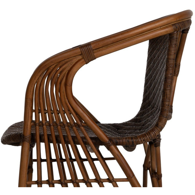 SILLÓN NATURAL RATÁN DECORACIÓN 57 X 59 X 84 CM 