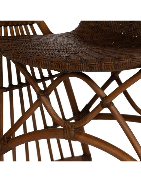 SILLÓN NATURAL RATÁN DECORACIÓN 57 X 59 X 84 CM 