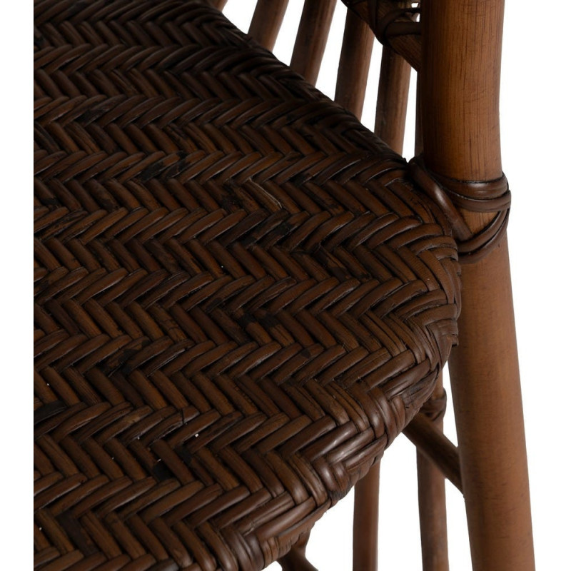 SILLÓN NATURAL RATÁN DECORACIÓN 57 X 59 X 84 CM 