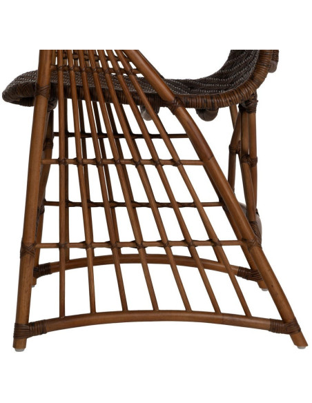SILLÓN NATURAL RATÁN DECORACIÓN 57 X 59 X 84 CM 