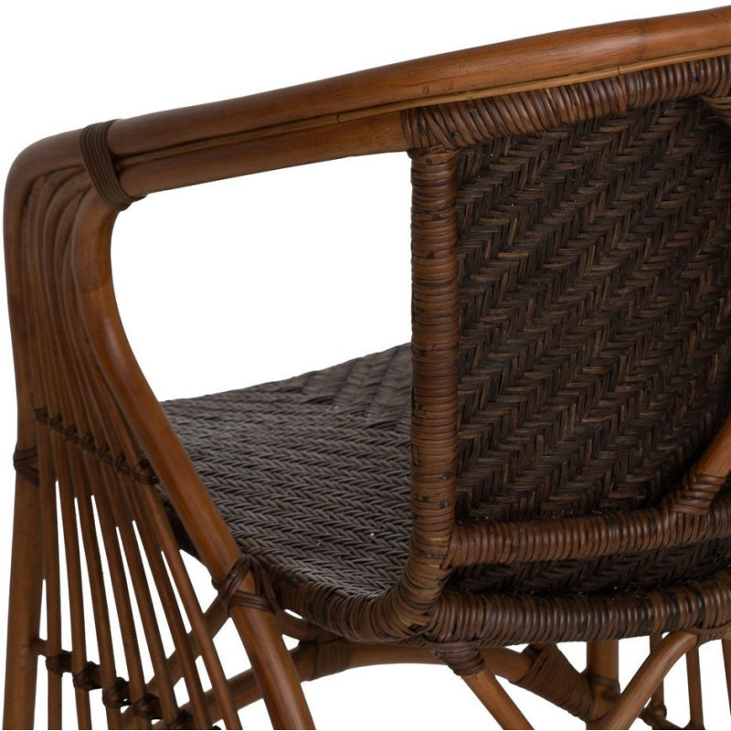 SILLÓN NATURAL RATÁN DECORACIÓN 57 X 59 X 84 CM 