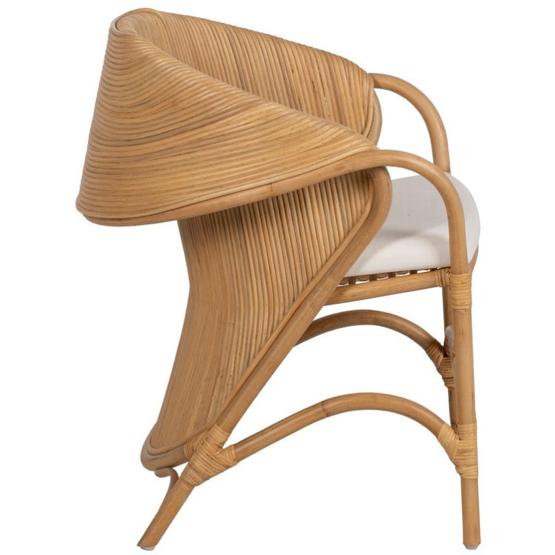 SILLÓN NATURAL RATÁN DECORACIÓN 65 X 63 X 78 CM 