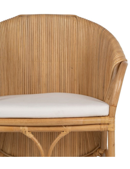 SILLÓN NATURAL RATÁN DECORACIÓN 65 X 63 X 78 CM 