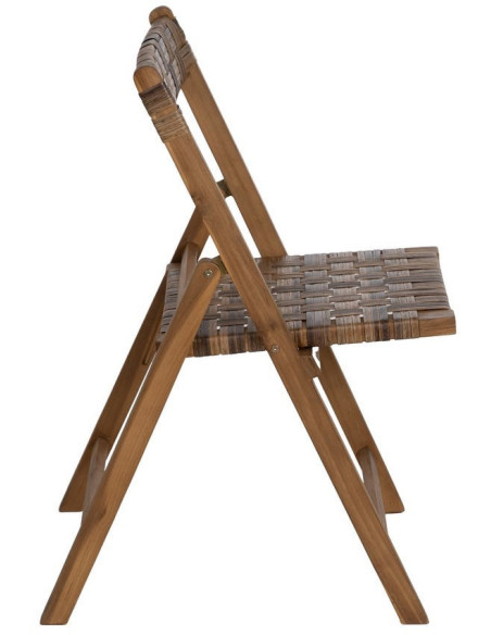 SILLA PLEGABLE NATURAL MADERA CONTRACT 51 X 60 X 80,50 CM 