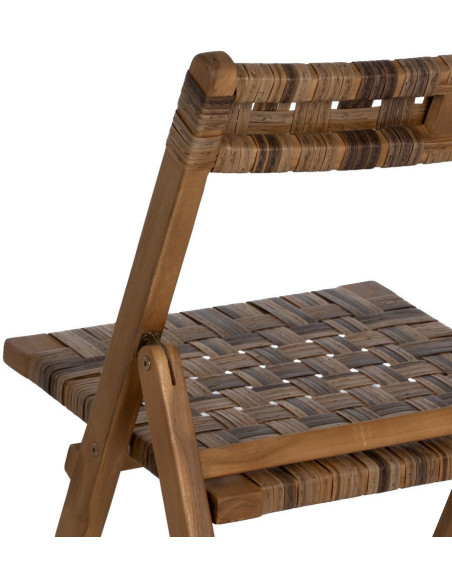 SILLA PLEGABLE NATURAL MADERA CONTRACT 51 X 60 X 80,50 CM 