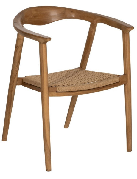 SILLA NATURAL MADERA 65 X 57 X 76 CM