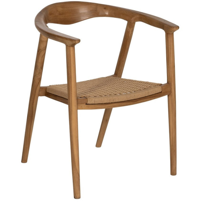 SILLA NATURAL MADERA 65 X 57 X 76 CM 