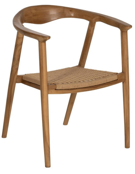 SILLA NATURAL MADERA 65 X 57 X 76 CM 