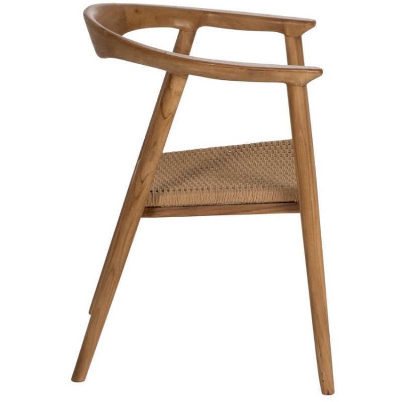 SILLA NATURAL MADERA 65 X 57 X 76 CM 