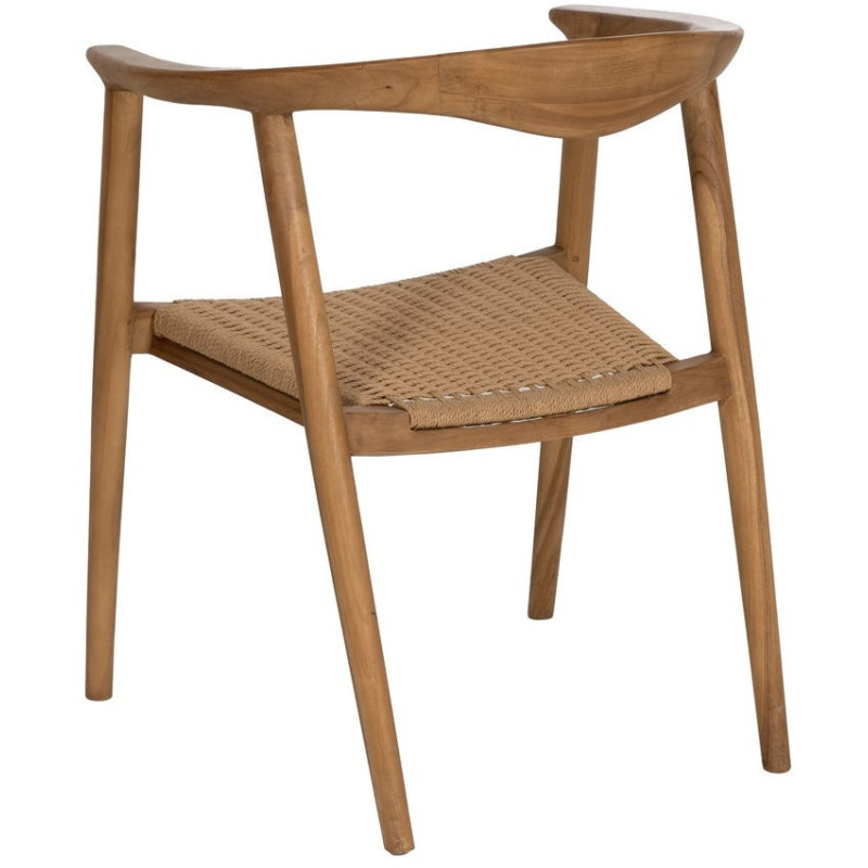 SILLA NATURAL MADERA 65 X 57 X 76 CM 