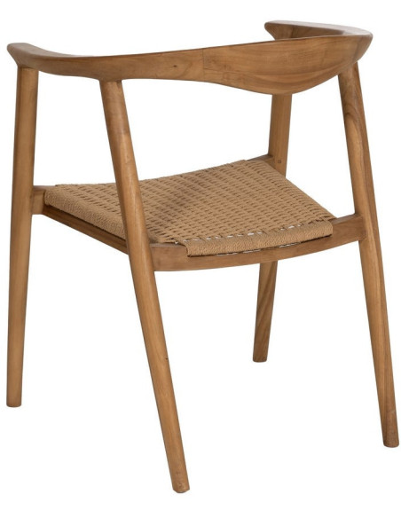 SILLA NATURAL MADERA 65 X 57 X 76 CM 