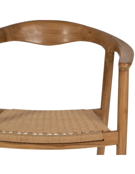 SILLA NATURAL MADERA 65 X 57 X 76 CM 