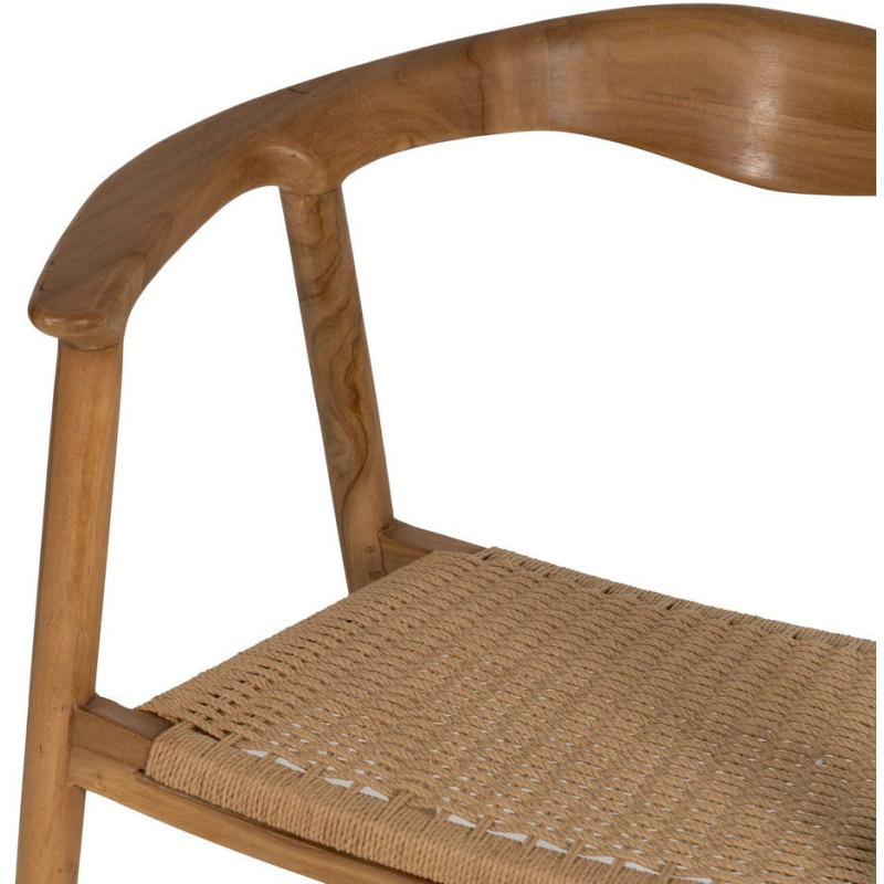 SILLA NATURAL MADERA 65 X 57 X 76 CM 
