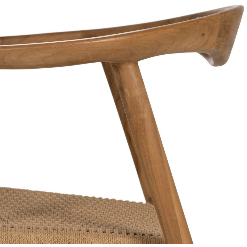 SILLA NATURAL MADERA 65 X 57 X 76 CM 