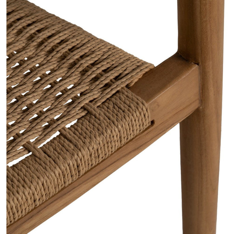 SILLA NATURAL MADERA 65 X 57 X 76 CM 
