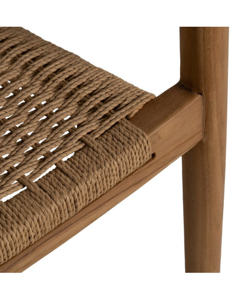 SILLA NATURAL MADERA 65 X 57 X 76 CM 