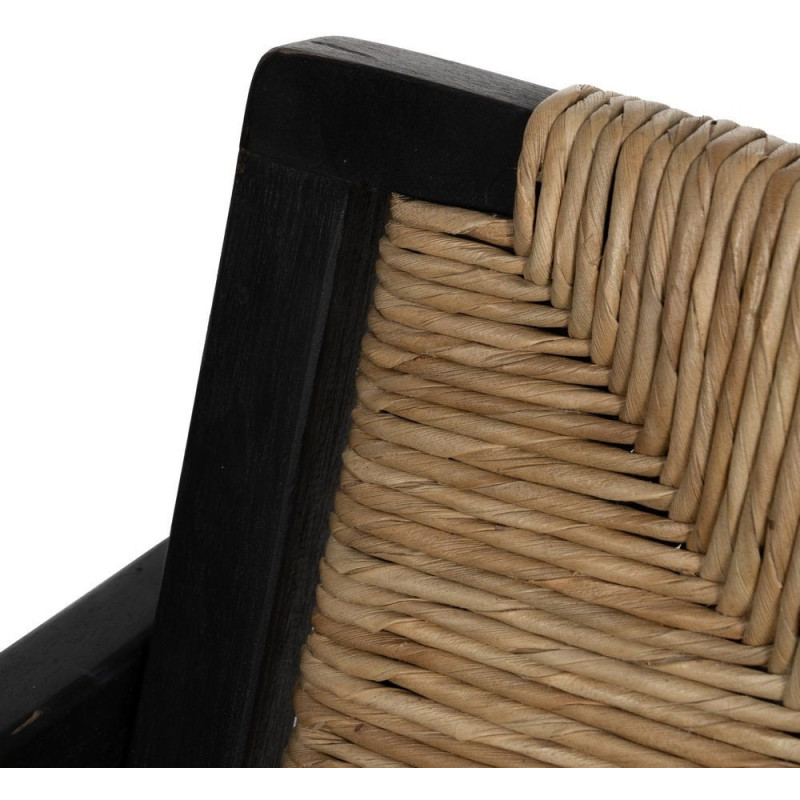 SILLA NATURAL-NEGRO MADERA 56 X 62 X 76,50 CM 