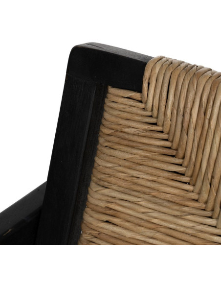 SILLA NATURAL-NEGRO MADERA 56 X 62 X 76,50 CM 