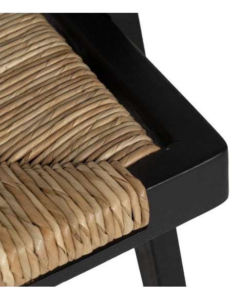 SILLA NATURAL-NEGRO MADERA 56 X 62 X 76,50 CM 