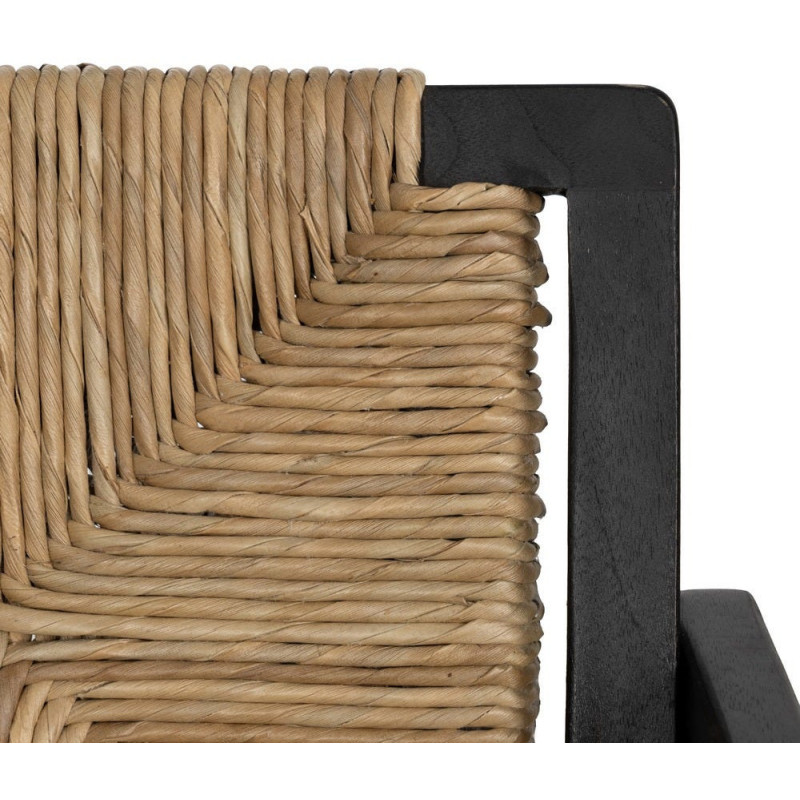 SILLA NATURAL-NEGRO MADERA 56 X 62 X 76,50 CM 