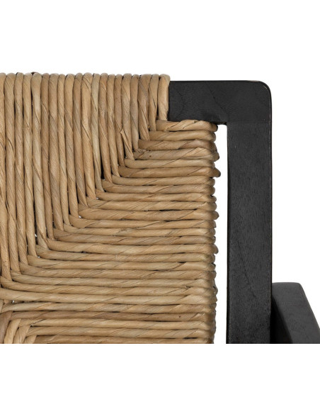 SILLA NATURAL-NEGRO MADERA 56 X 62 X 76,50 CM 