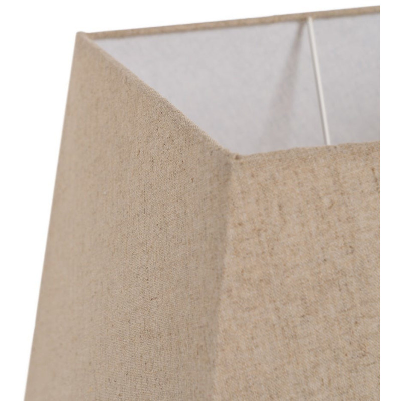 LÁMPARA MESA BLANCO-MARRÓN PORCELANA 22 X 22 X 45 CM 