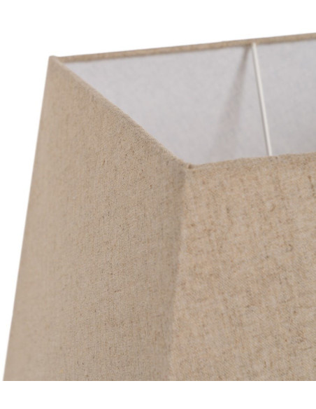 LÁMPARA MESA BLANCO-MARRÓN PORCELANA 22 X 22 X 45 CM 