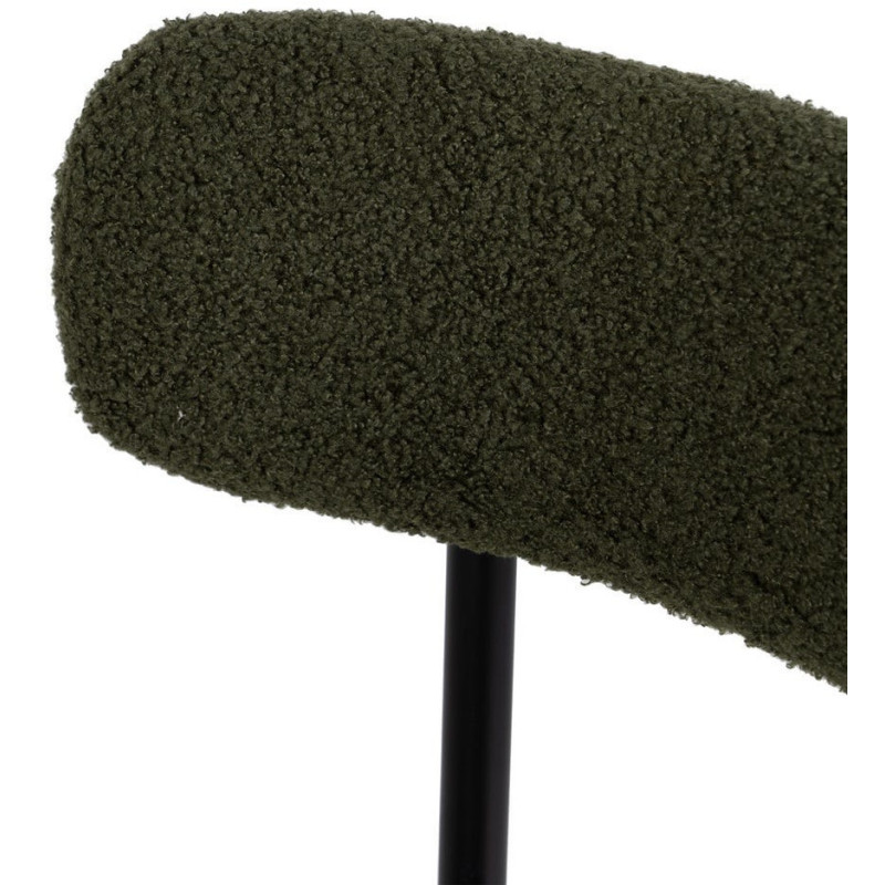 SILLA VERDE-NEGRO TEJIDO-METAL 49 X 49 X 80 CM 