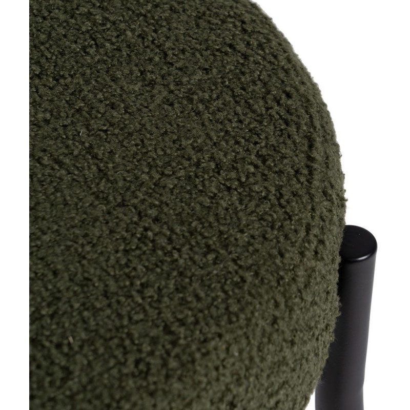 SILLA VERDE-NEGRO TEJIDO-METAL 49 X 49 X 80 CM 