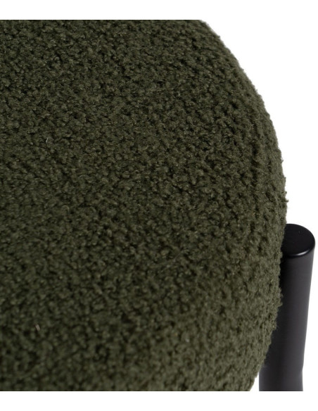 SILLA VERDE-NEGRO TEJIDO-METAL 49 X 49 X 80 CM 