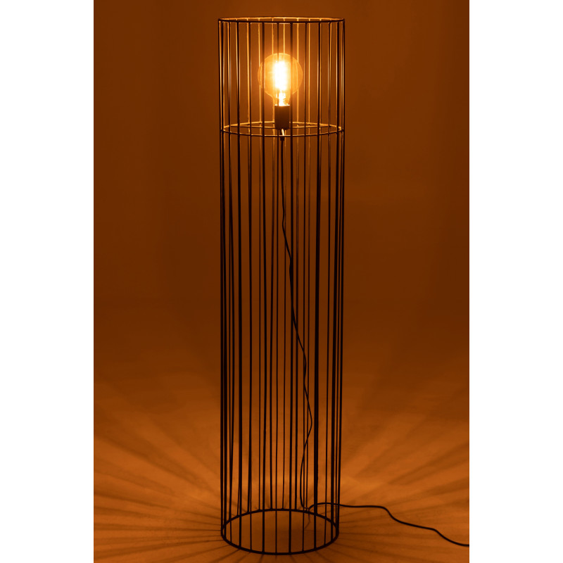 Lampe à poser au sol Irold en Métal Noir - 3