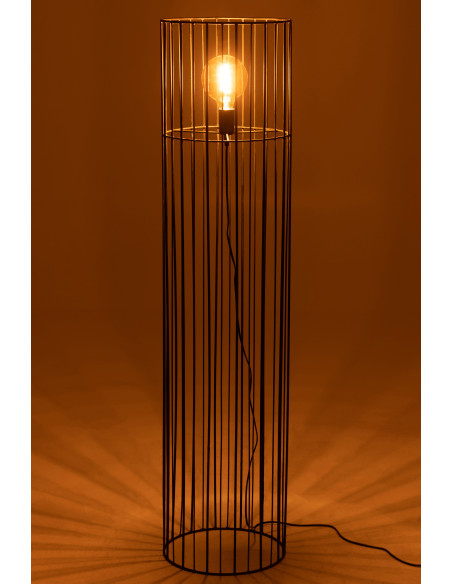 Lampe à poser au sol Irold en Métal Noir - 3